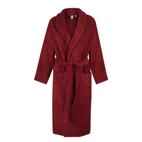 Badjas bordeaux rood