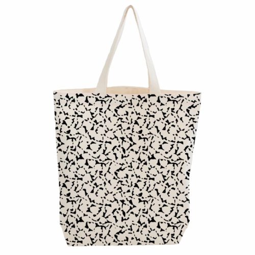 Citybag zwart-wit print