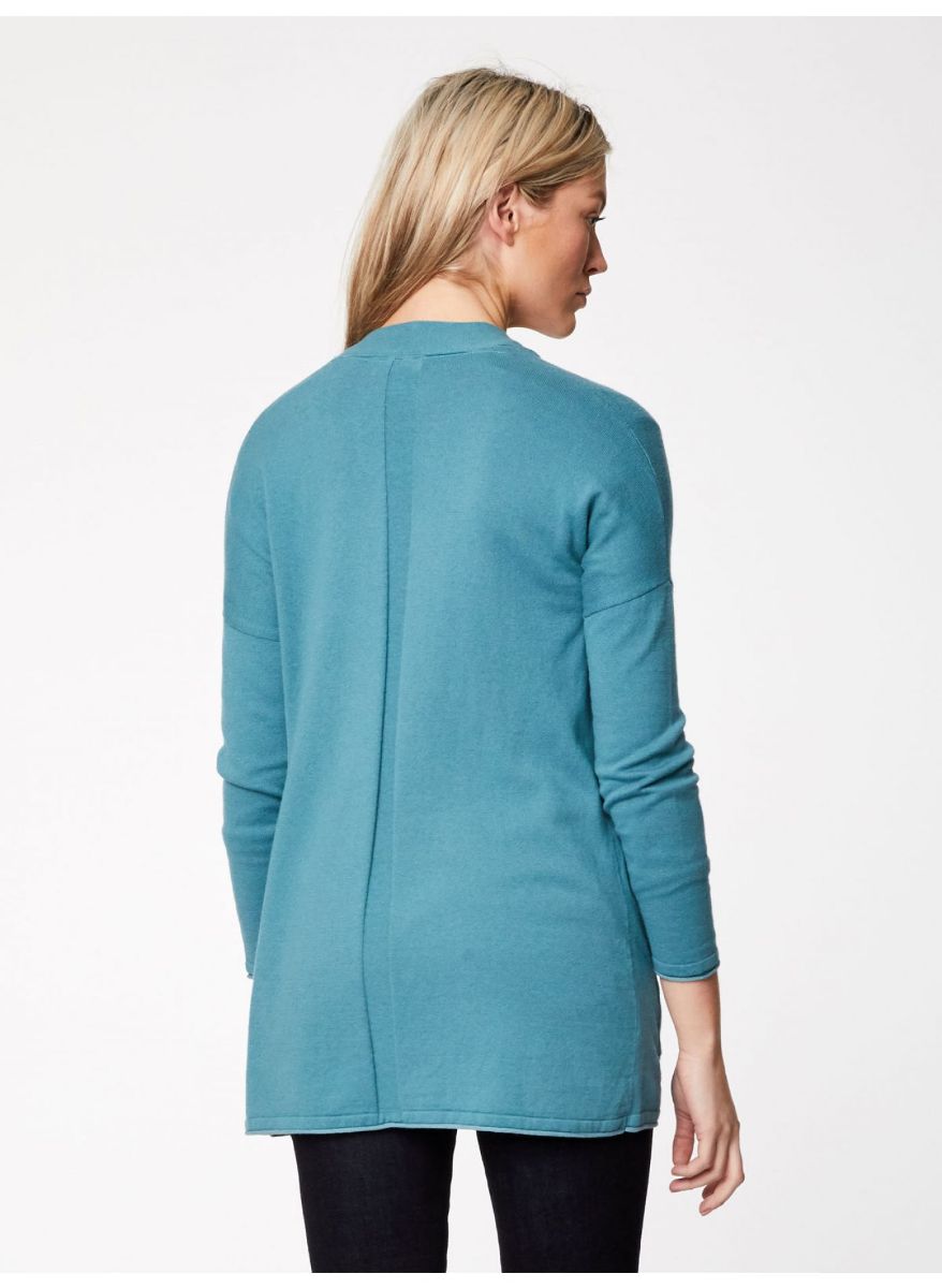 Lang vest turquoise - So