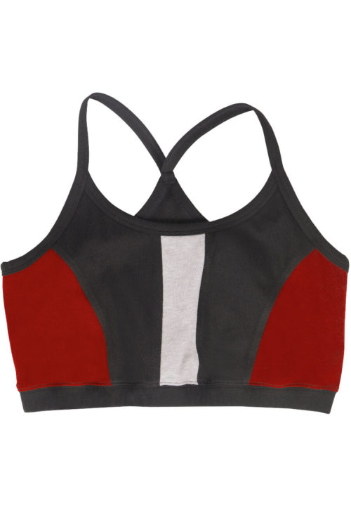 Sport bustier roodbruin katoen