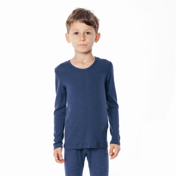 Wolzijden shirt lange mouw
