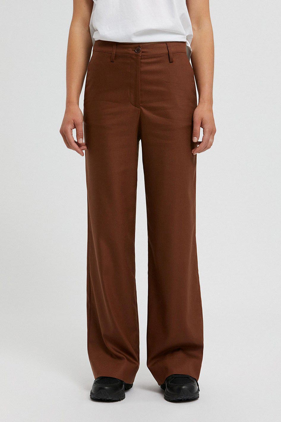 Bruine broek tencel - Sus en So