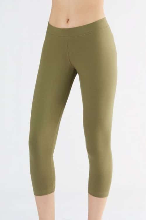 Legging 7/8 olijfgroen