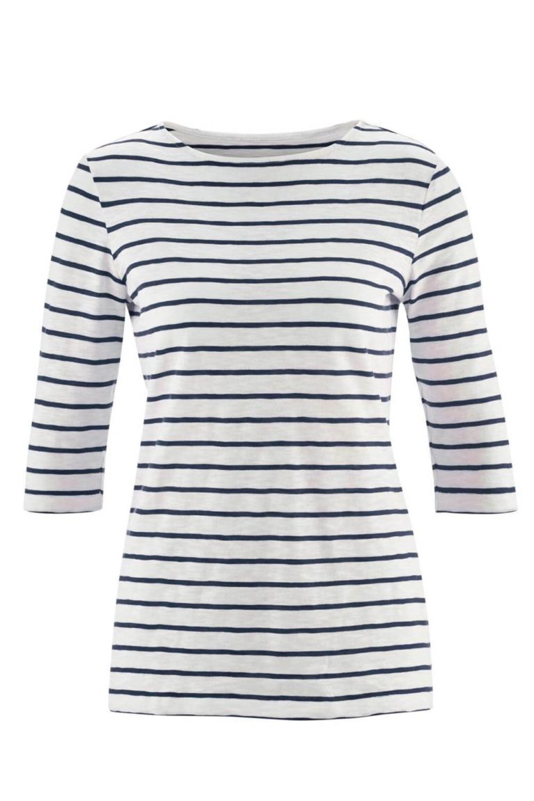 Streepshirt driekwart mouw Blauw