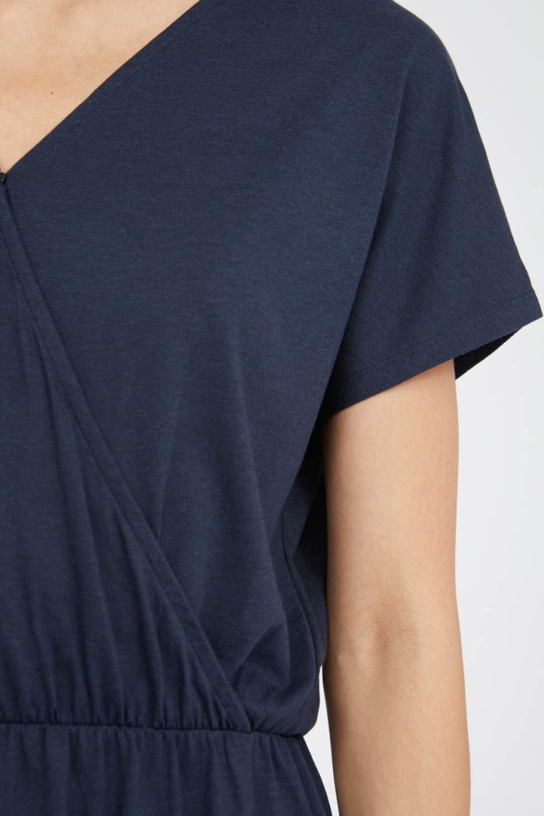 T-shirt biokatoen blauw