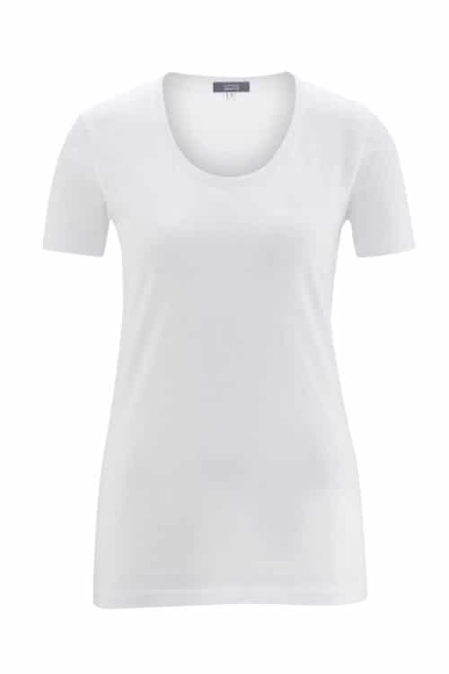 Damesshirt 100% biokatoen Wit