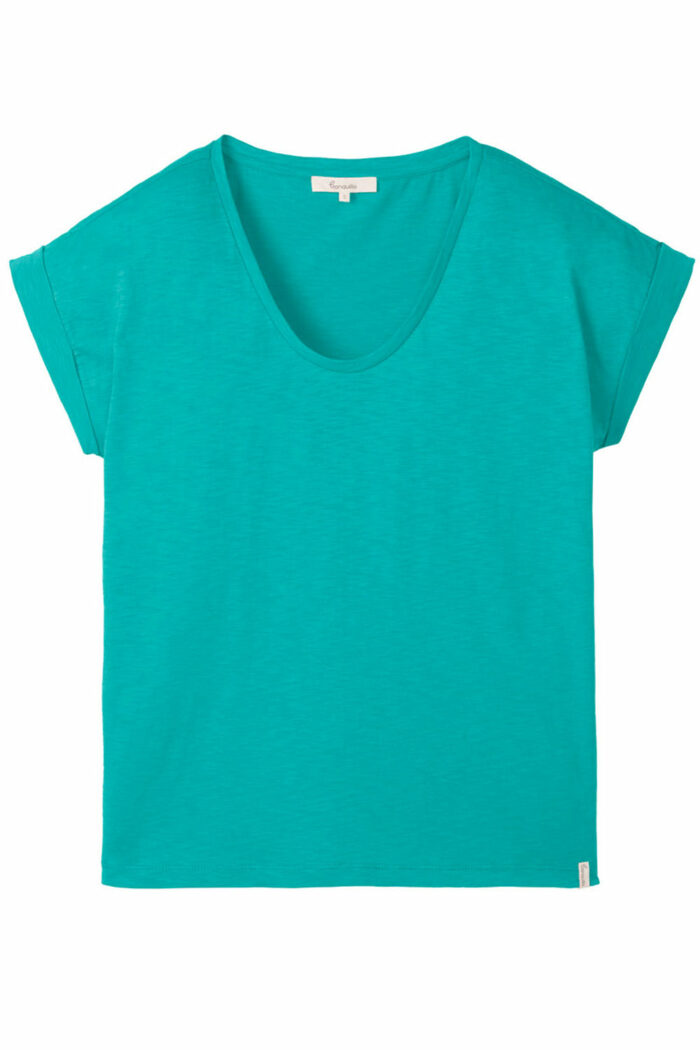 Zeeblauw mouwloos t-shirt