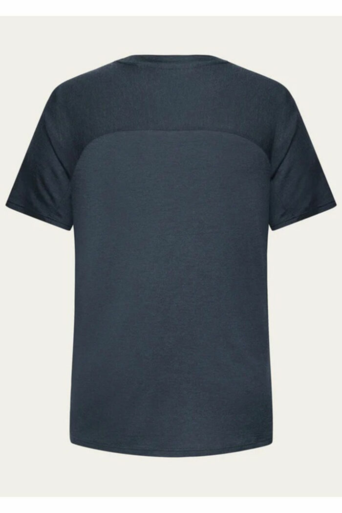 T-shirt merinowol blauw - Afbeelding 2