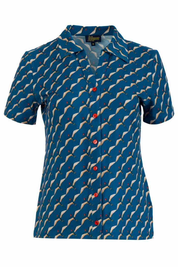 Blouse biokatoen zwaluw
