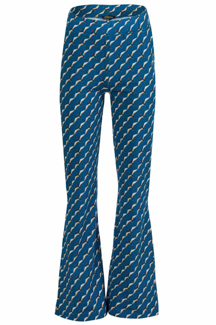 Broek jersey biokatoen blauw zwaluw