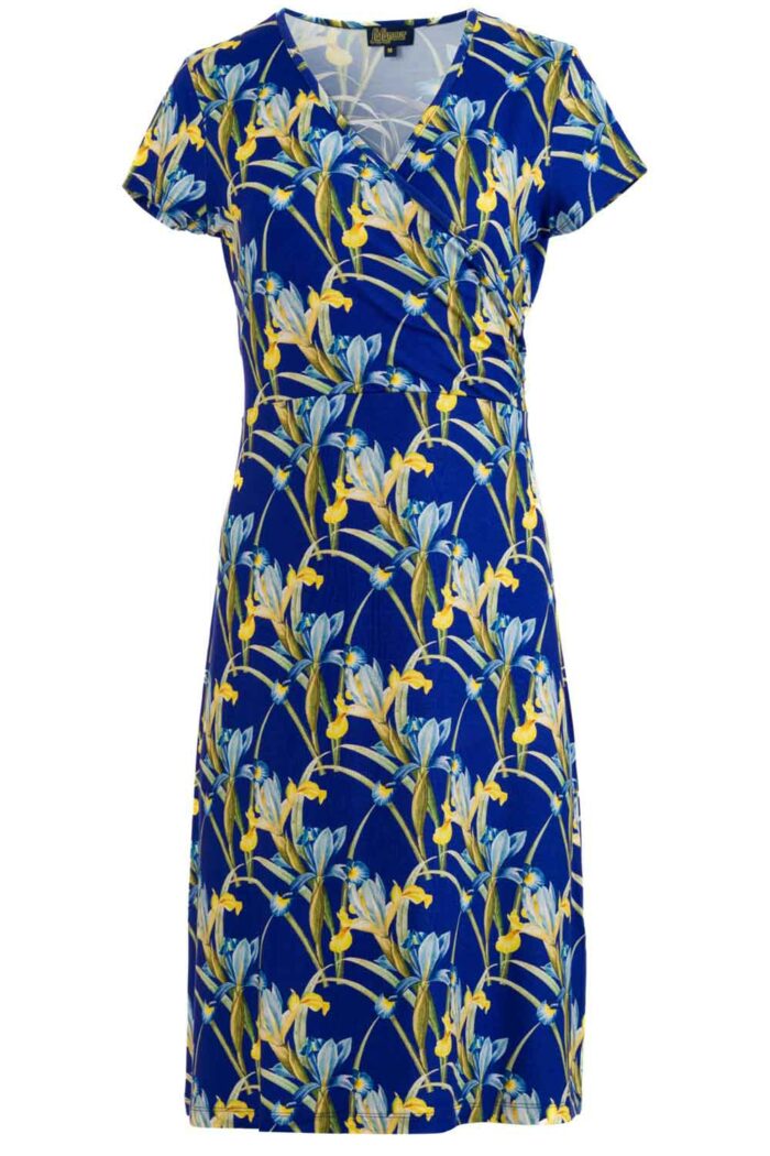 Jurk overslag lilly blauw