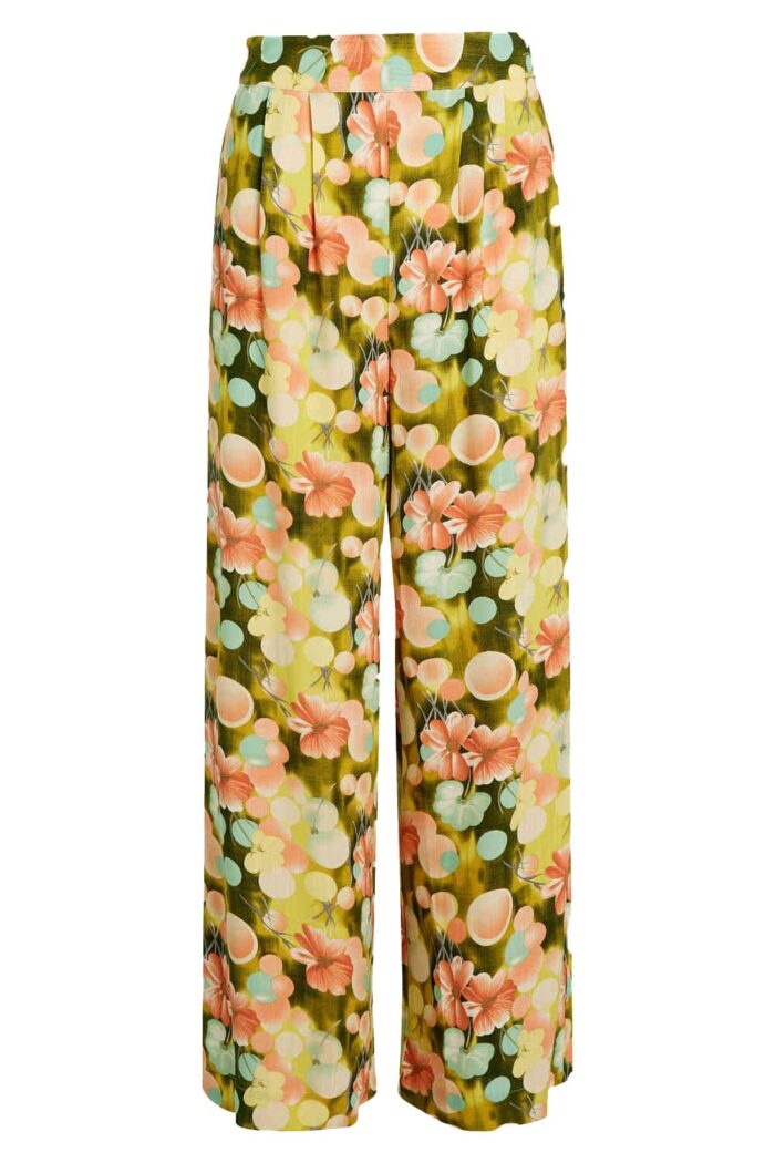 Dunne zomerbroek bloemenprint