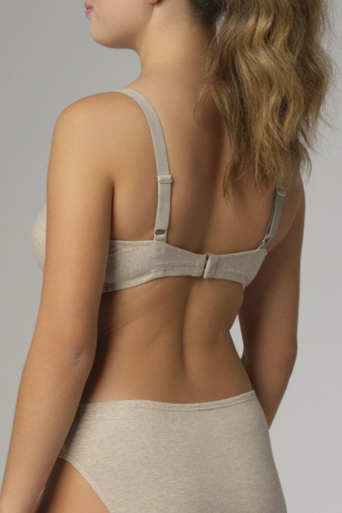 BH voorgevormde cup beige melange - Afbeelding 4