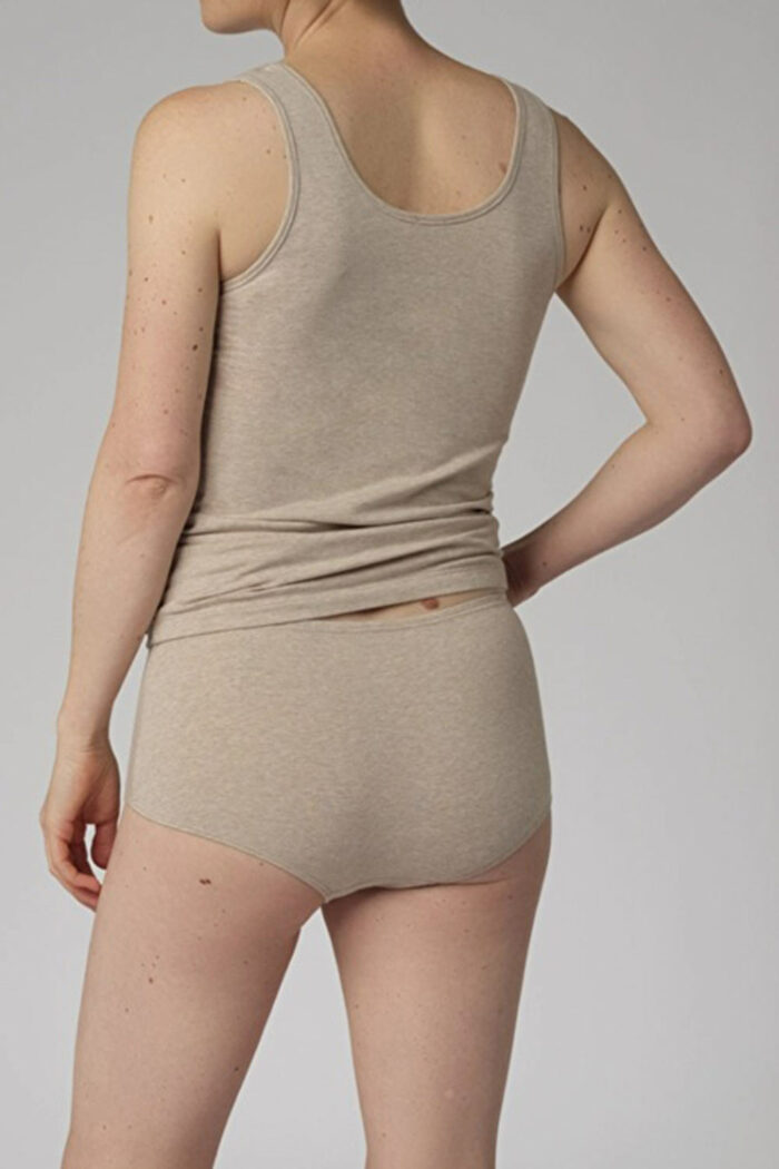 Pantyslip biokatoen beige melange - Afbeelding 3