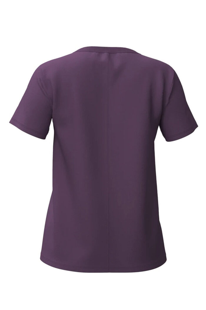 T-shirt biokatoen/modal paars - Afbeelding 2