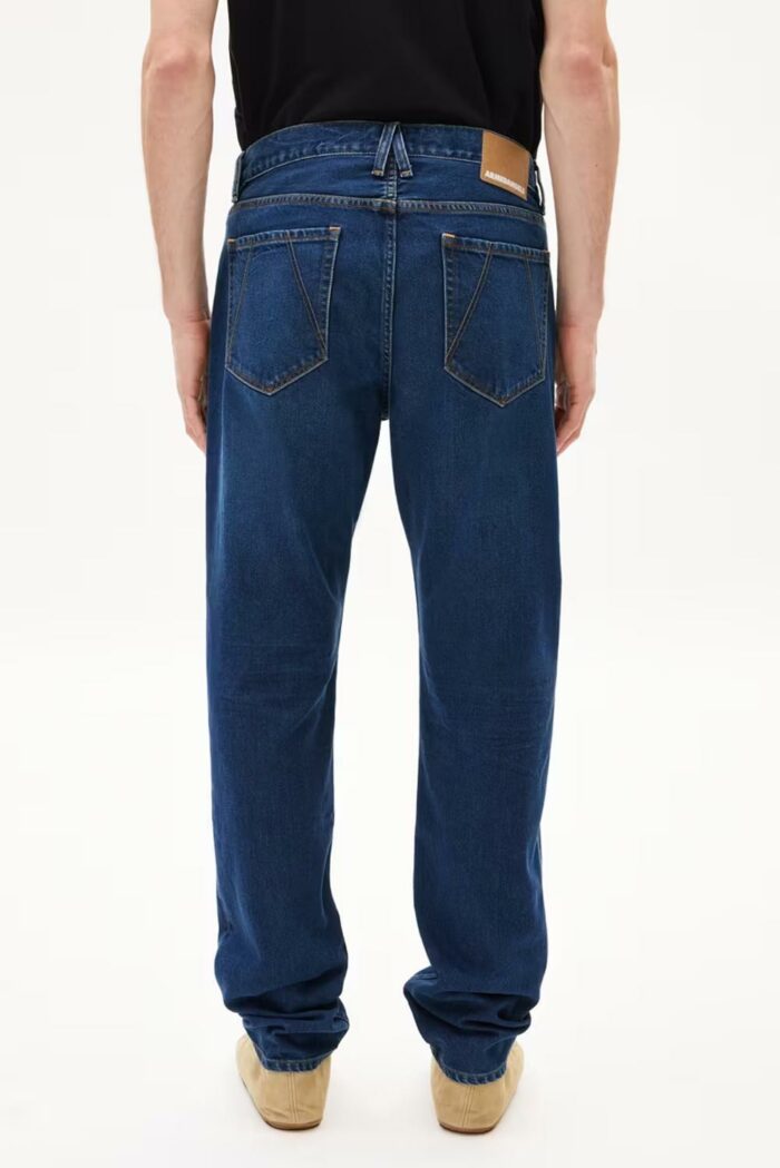Spijkerbroek donkerblauw 100% biokatoen - Afbeelding 3