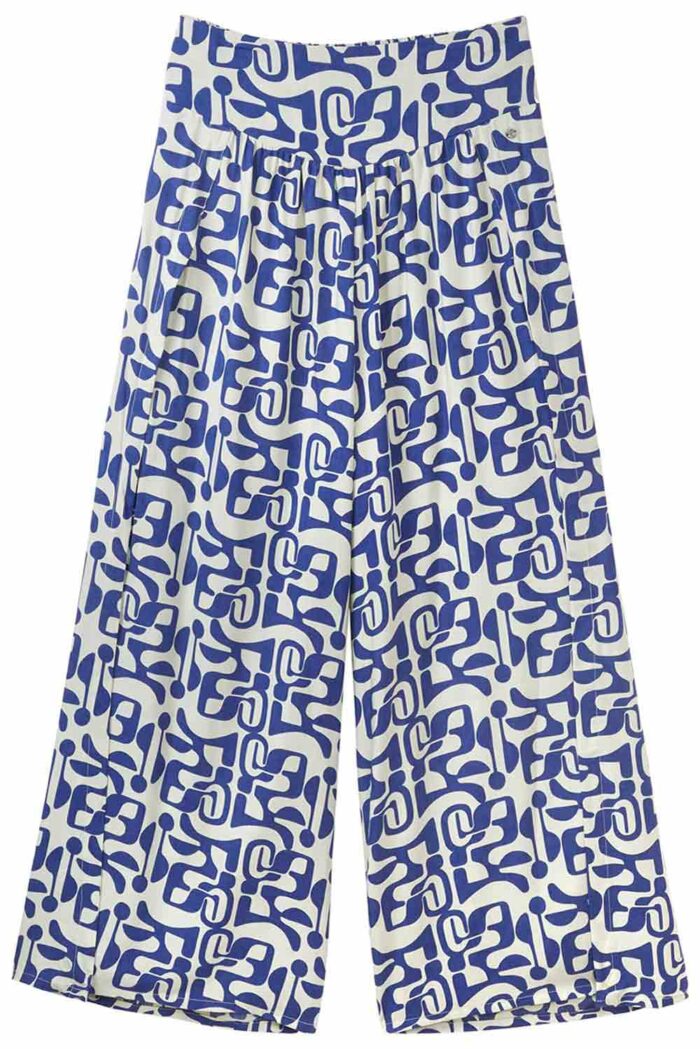 Wijde culotte grafische print