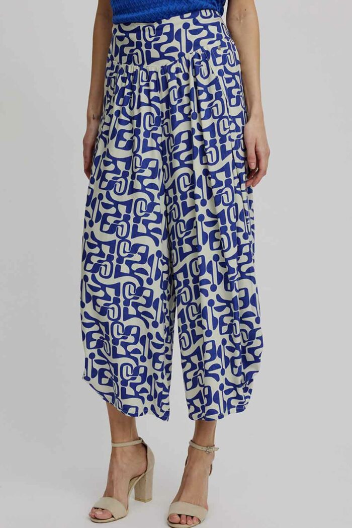 Wijde culotte grafische print - Afbeelding 2