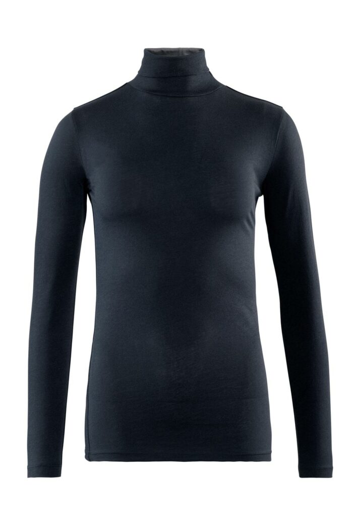 Colshirt donkerblauw - Afbeelding 3