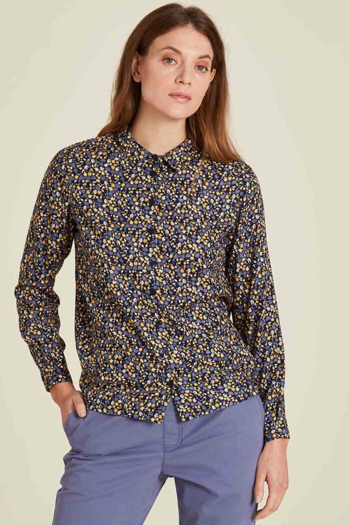 Blouse met bloemetjes ecovero - Afbeelding 2