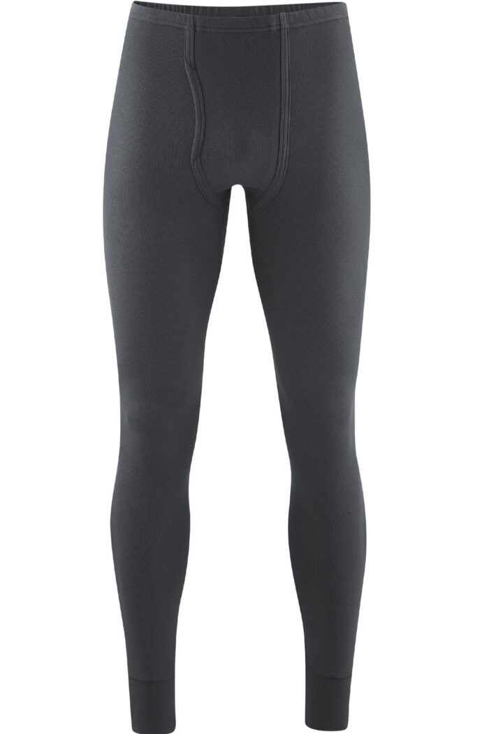 Lange onderbroek 100% biokatoen zwart