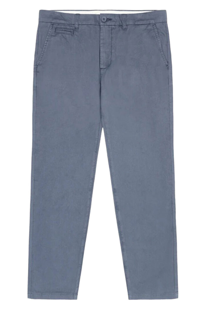 Chinobroek 100% biokatoen vintage blauw