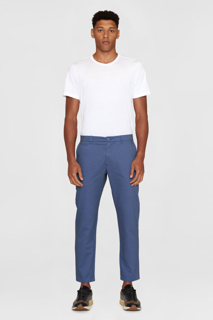 Chinobroek 100% biokatoen vintage blauw - Afbeelding 5