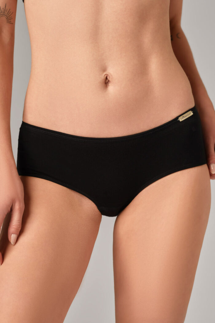 Pantyslip biokatoen zwart