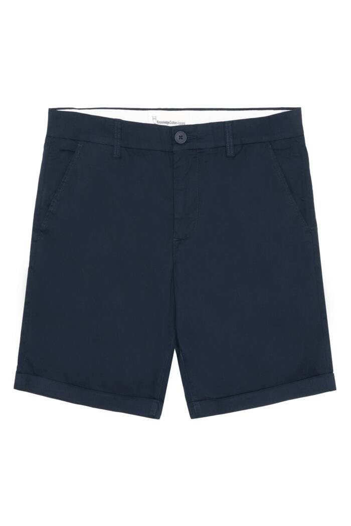 Korte broek donkerblauw biokatoen - Afbeelding 3