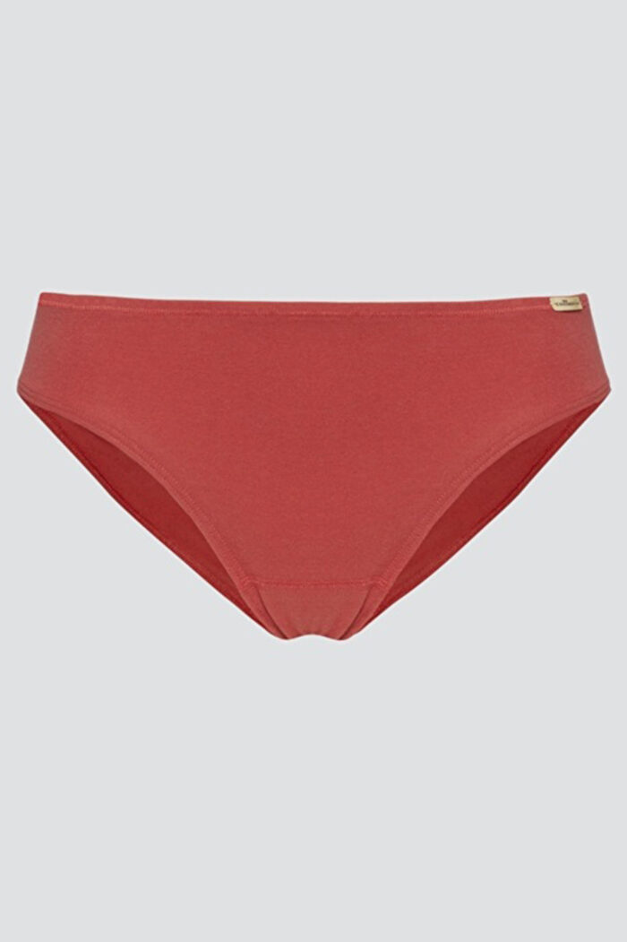Jazzpants/bikinislip biokatoen rood - Afbeelding 2