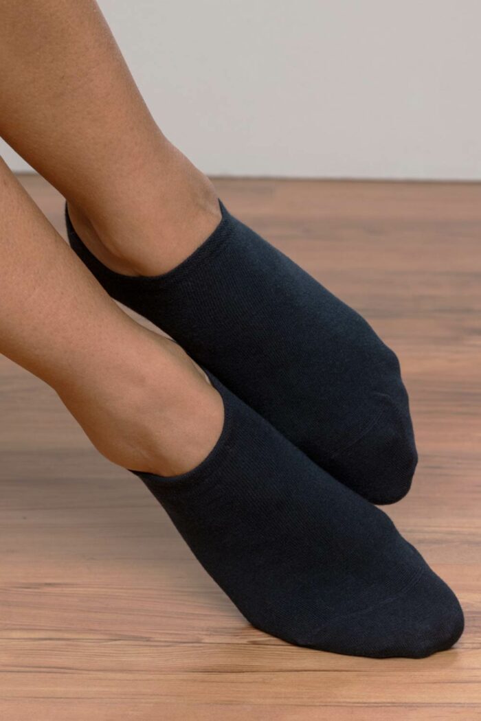 Sneaker kousenvoetjes 2-pack donkerblauw of wit
