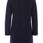 Klassieke wollen jas donkerblauw - Afbeelding 2