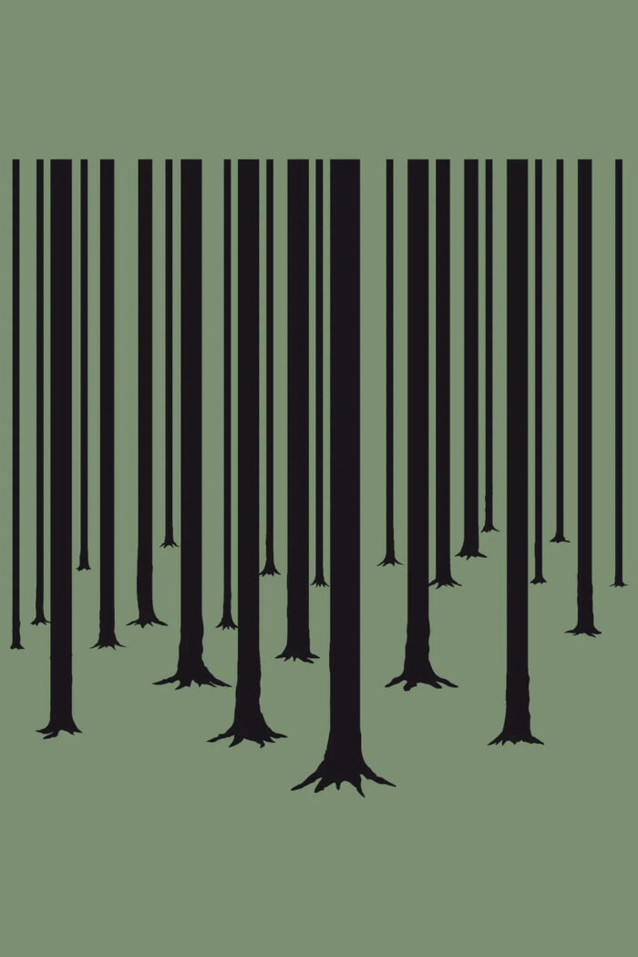 T-shirt ronde hals bos groen - Afbeelding 3