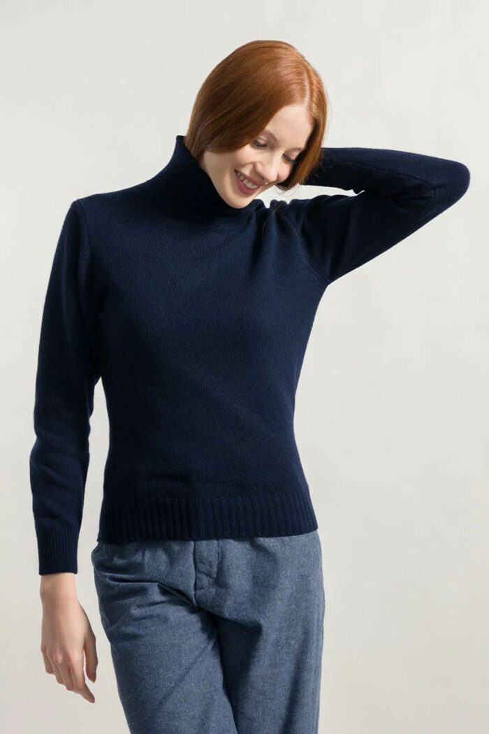 Coltrui recycled kasjmier donkerblauw