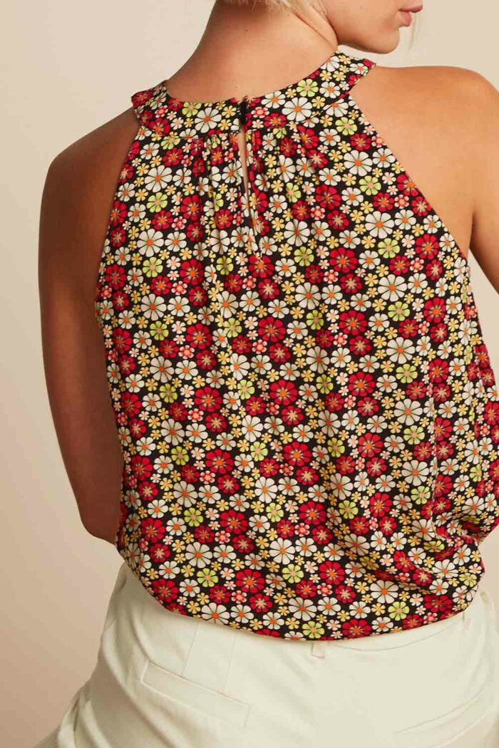 Mouwloze top bloemen - Afbeelding 3