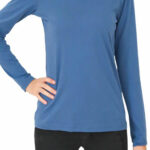 Shirt lange mouw 100% biokatoen - denim blauw