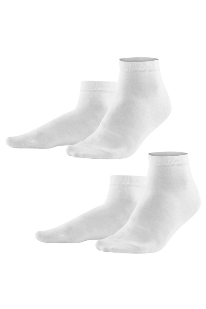 Sneakersok katoen 2pack wit