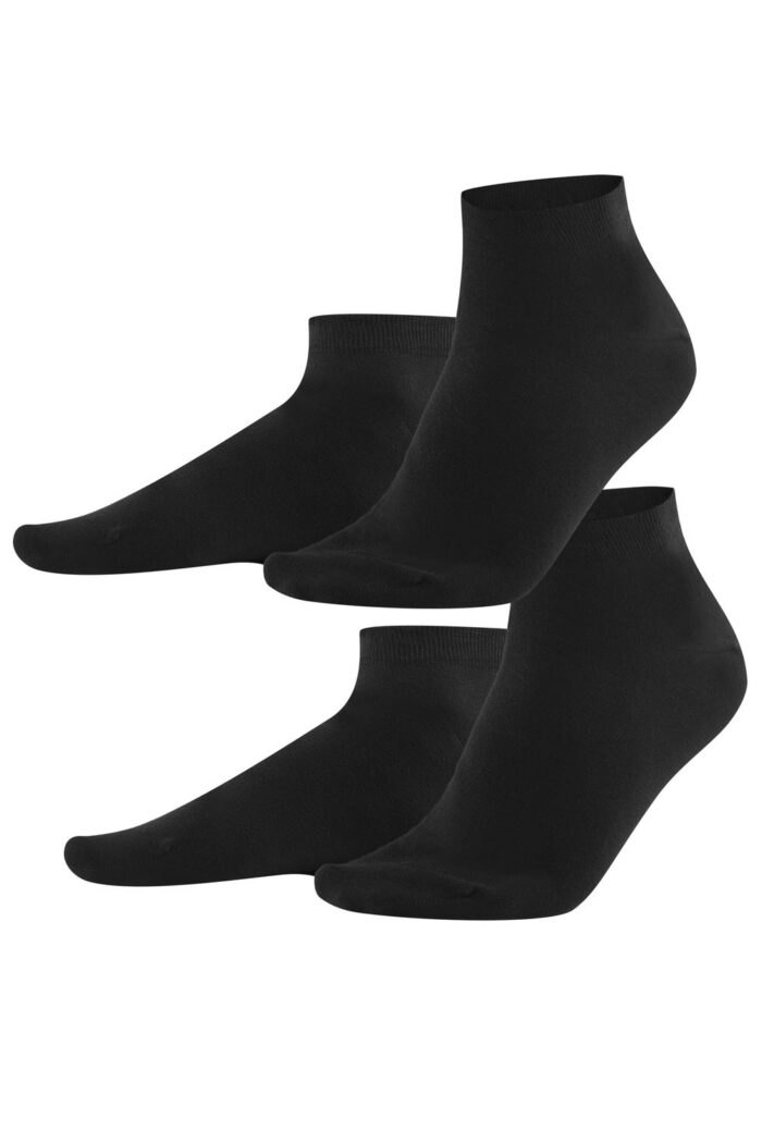Sneakersok katoen 2pack zwart