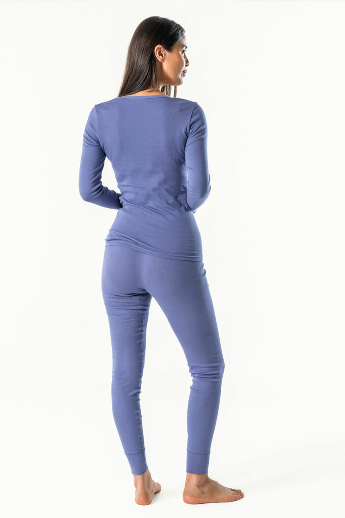 Legging 100% biokatoen lavendel - Afbeelding 2