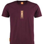Bordeauxrood t-shirt ronde hals Hou me vast