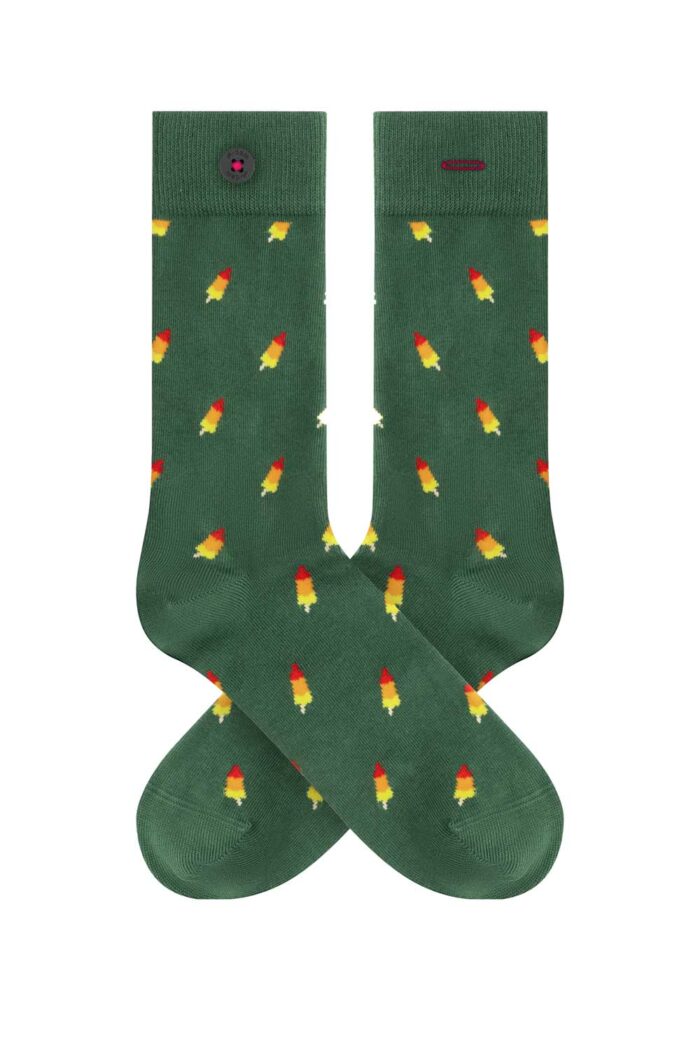 Groene sokken raket ijsjes