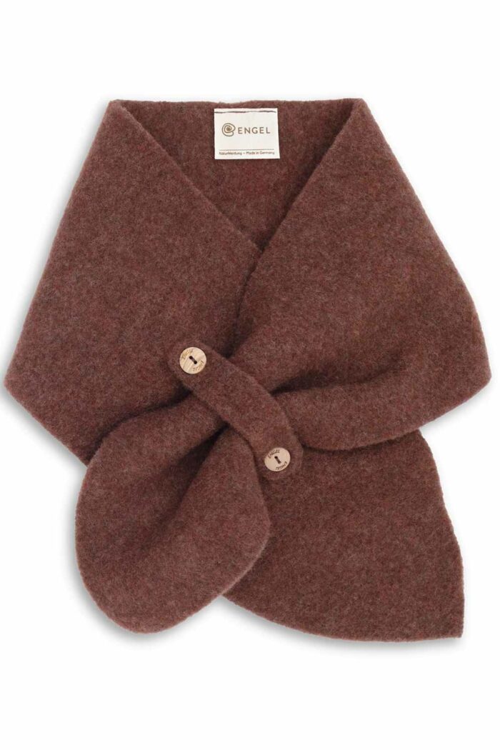 Fleece babysjaal bruin