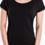 Mouwloos zwart T-shirt