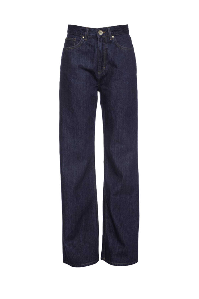 Damesjeans donkerblauw recht pijp - Afbeelding 3