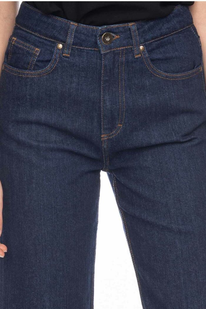 Damesjeans donkerblauw recht pijp - Afbeelding 4