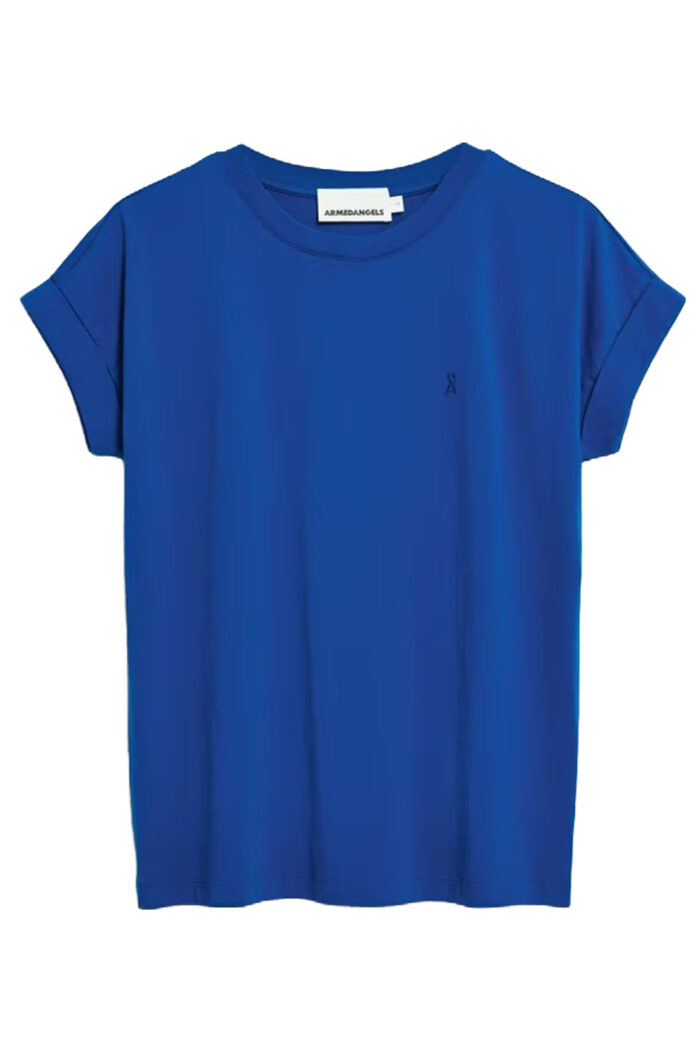 T-shirt ronde hals koningsblauw
