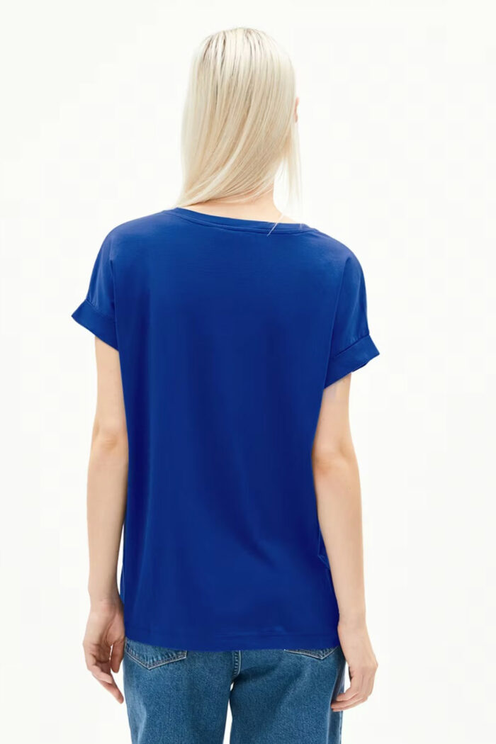 T-shirt ronde hals koningsblauw - Afbeelding 3
