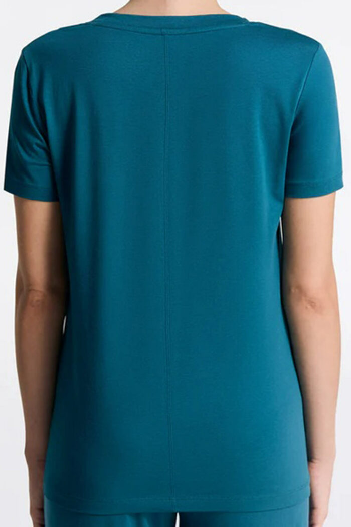 T-shirt biokatoen/modal blauwgroen - Afbeelding 2