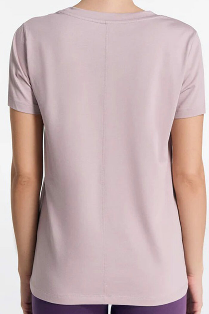 T-shirt biokatoen/modal zacht roze - Afbeelding 2
