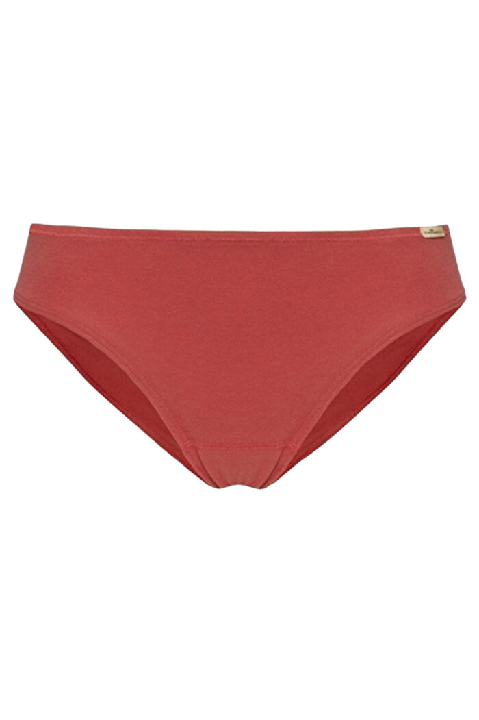 Jazzpants/bikinislip biokatoen cranberry